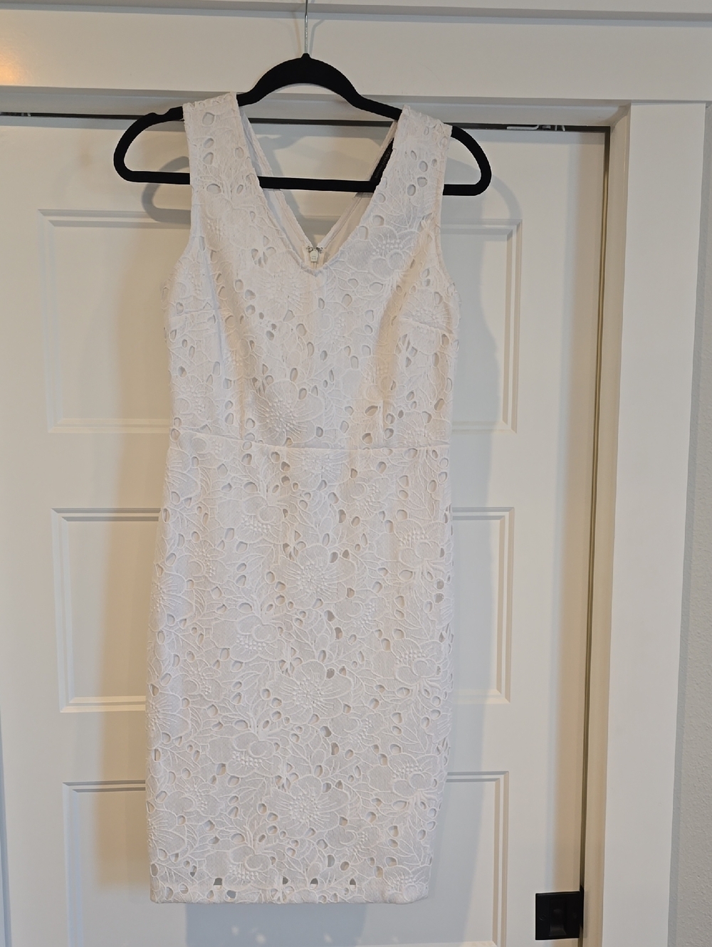 Banana Republic White Floral Lace Dress